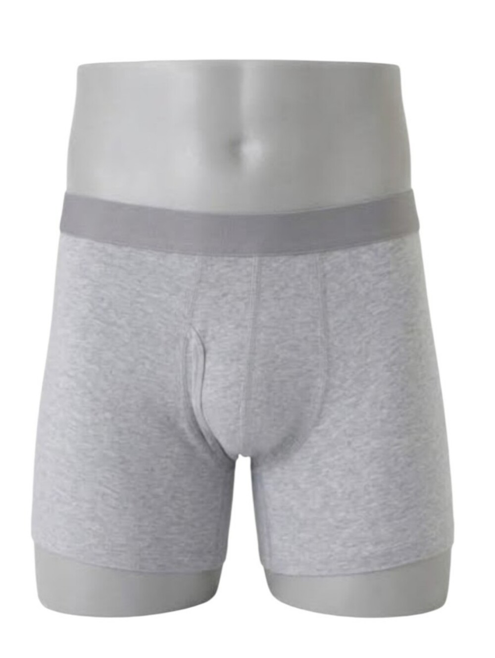Pact Mens Heather Gray Organic Cotton Boxer Briefs